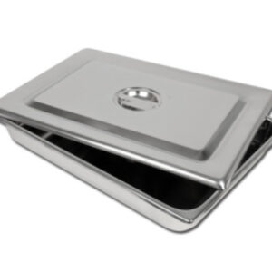 Sterilizing Instrument Tray With Cover (12 x 8 x 2 Inch)
